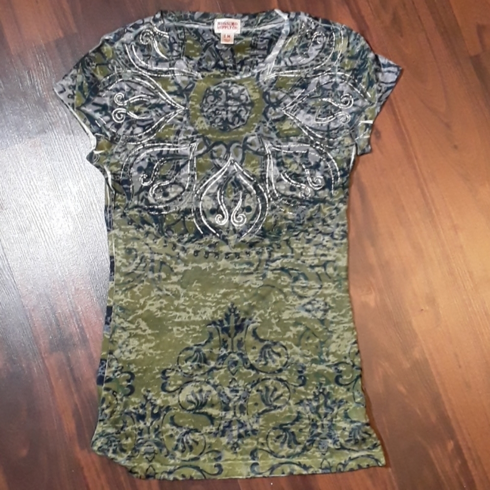Mossimo Supply Co Green graphic T-Shirt